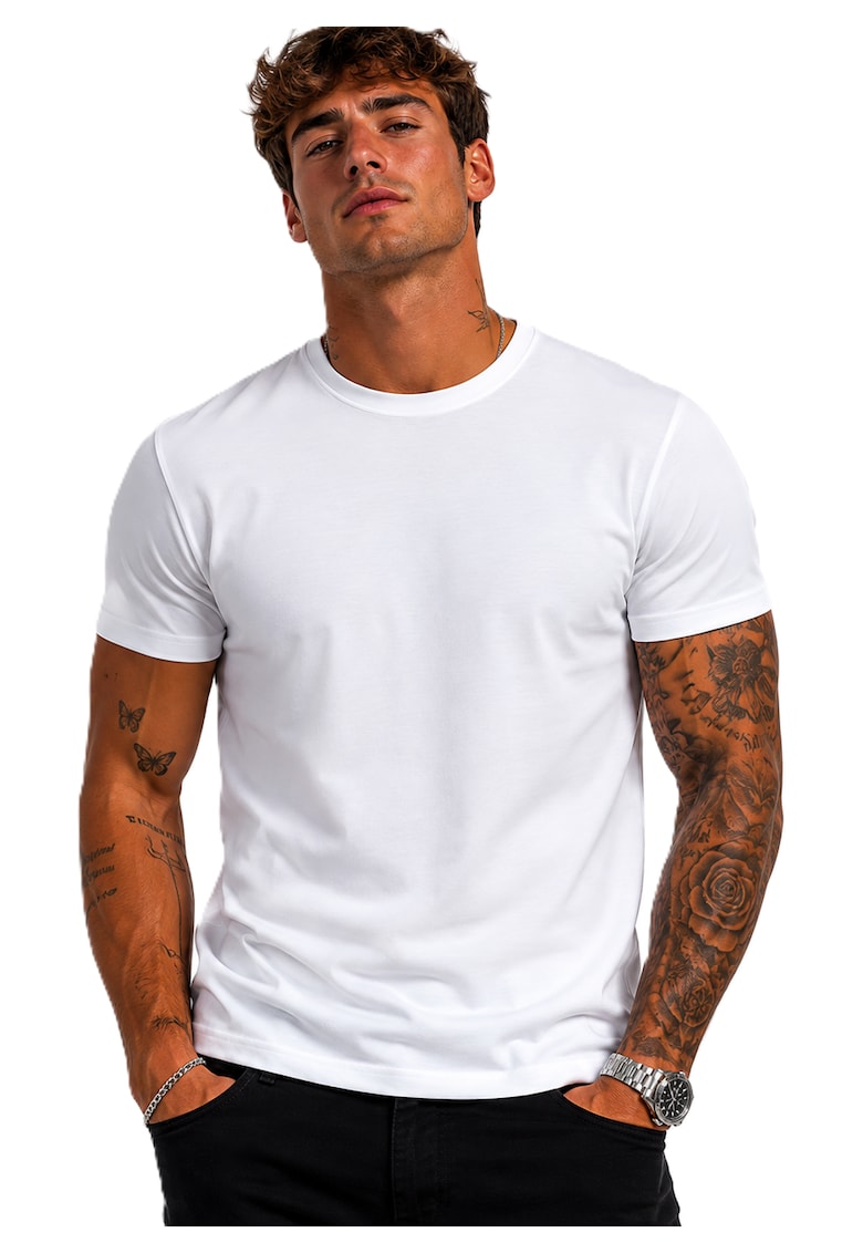 Tricou cu decolteu rotund