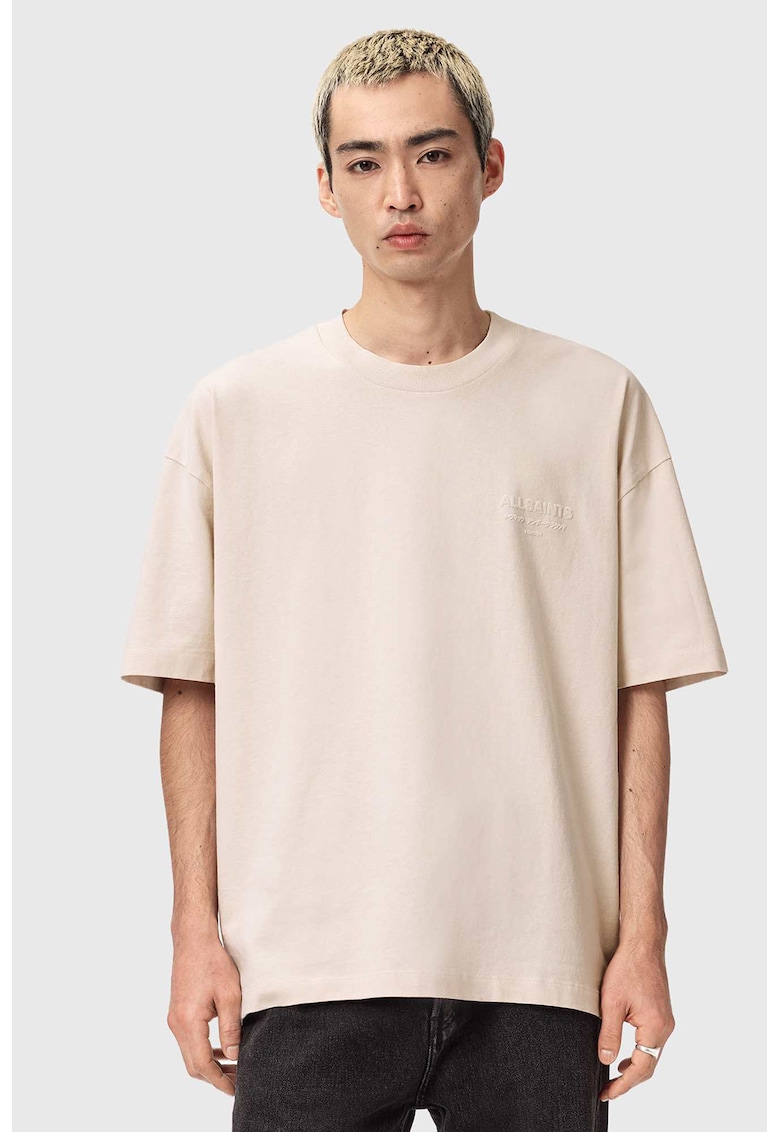Tricou lejer de bumbac Xander - Alb fildes