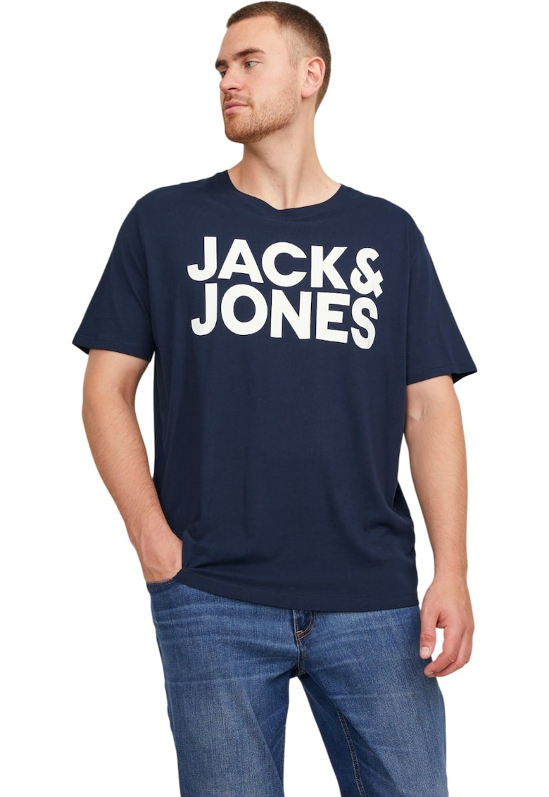 Tricou JACK &JONES Corp Logo SS PLS 62243 - Albastru inchis