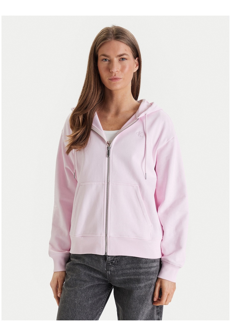 hanorac regular fit cu fermoar