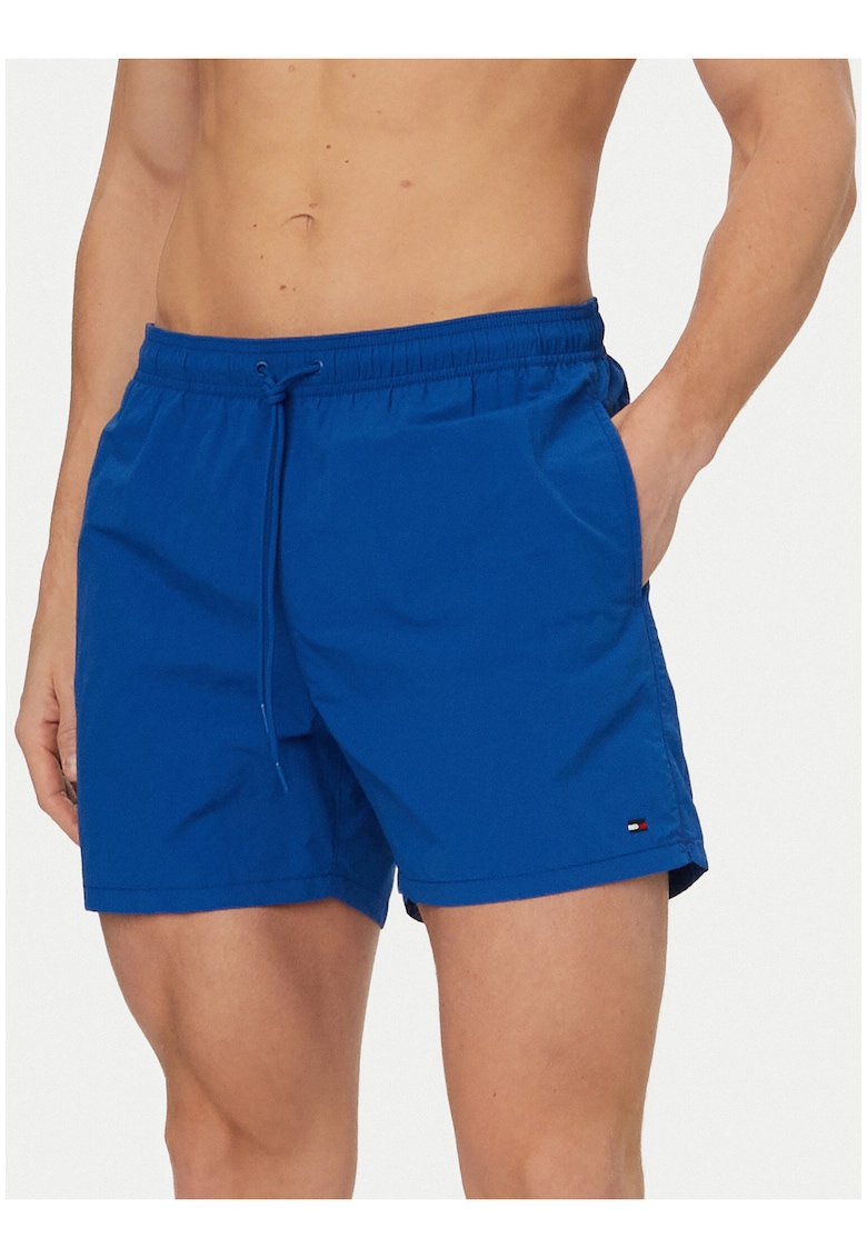 Pantaloni scurti de baie cu buzunare si logo