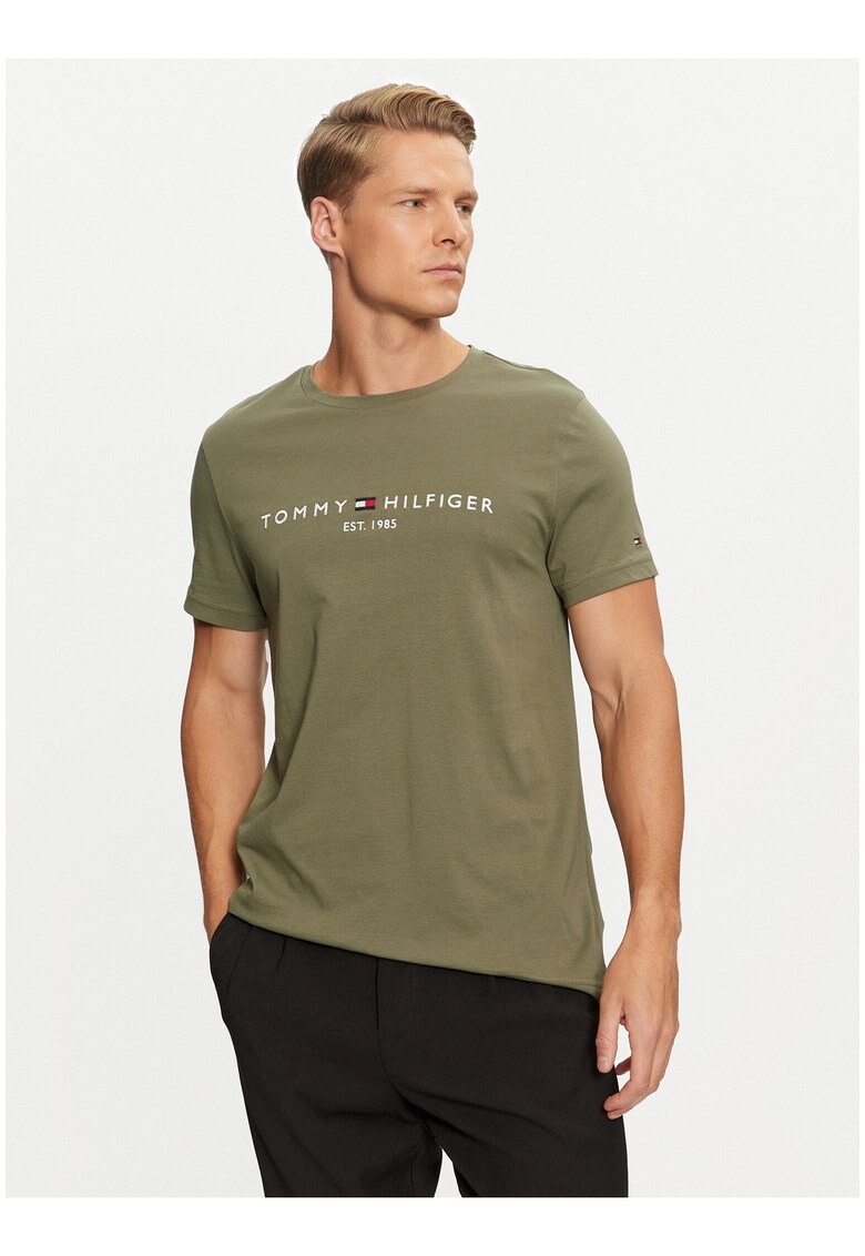 Tricou din bumbac cu logo -