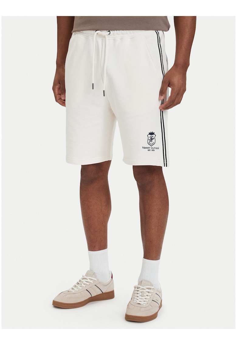 Bermude relaxed fit cu talie ajustabila