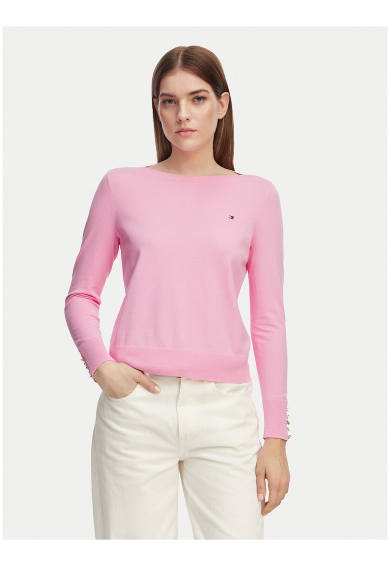 Pulover regular-fit cu imprimeu uni