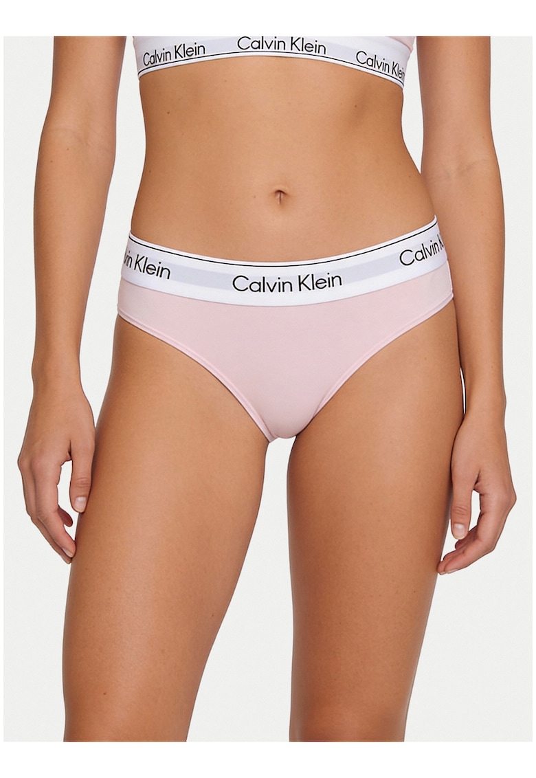 Chiloti din amestec de modal - cu banda logo in talie -
