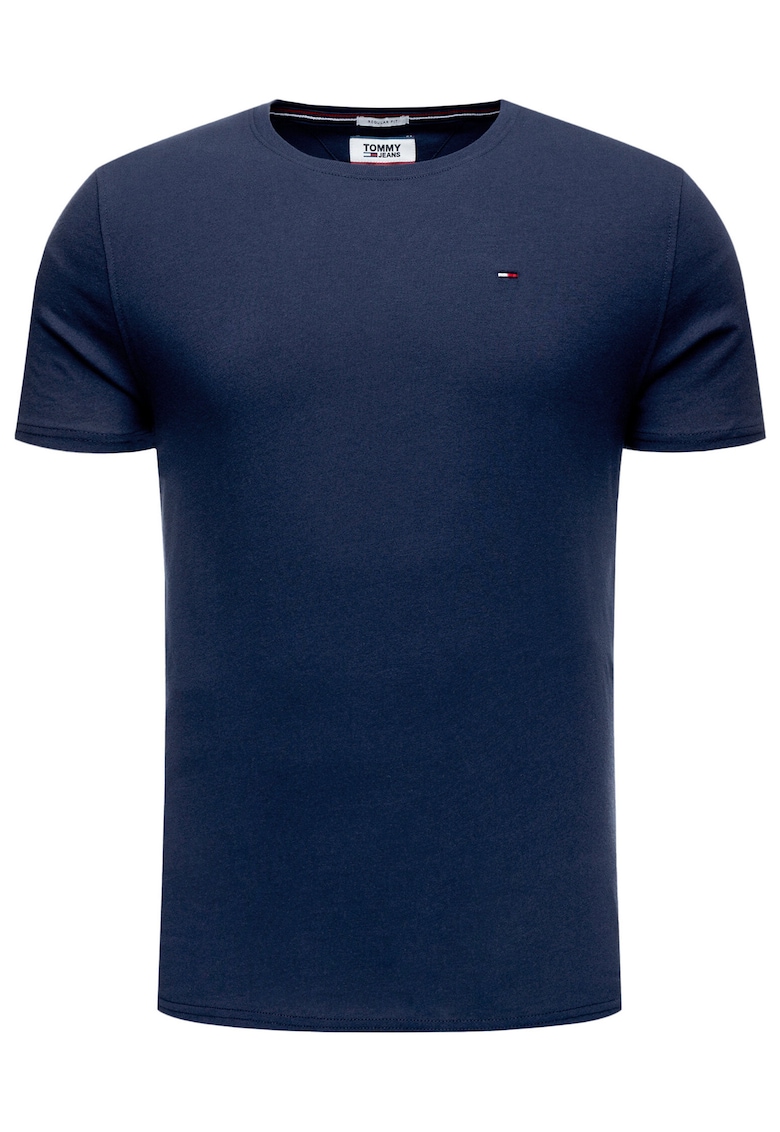 Tricou slim fit cu decolteu rotund -