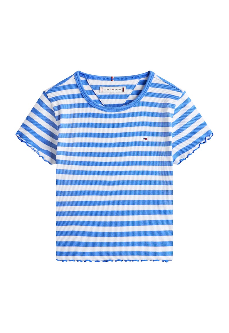 Tricou cu dungi si decolteu rotund