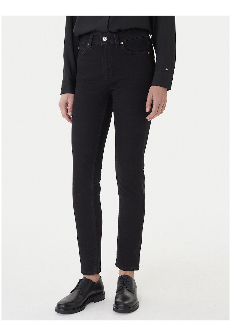 Blugi slim fit crop -