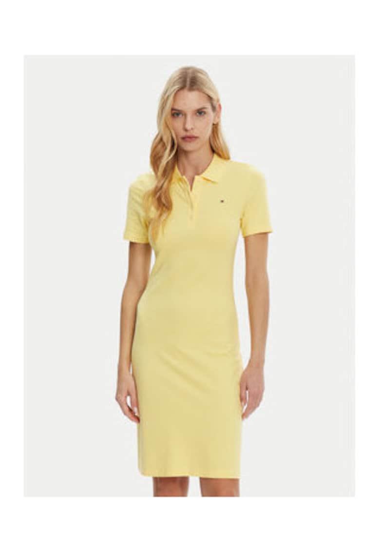Rochie mini tip tricou - Galben - Galben