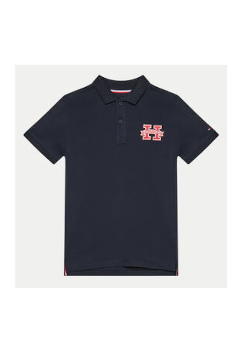 Tricou polo cu detaliu logo -