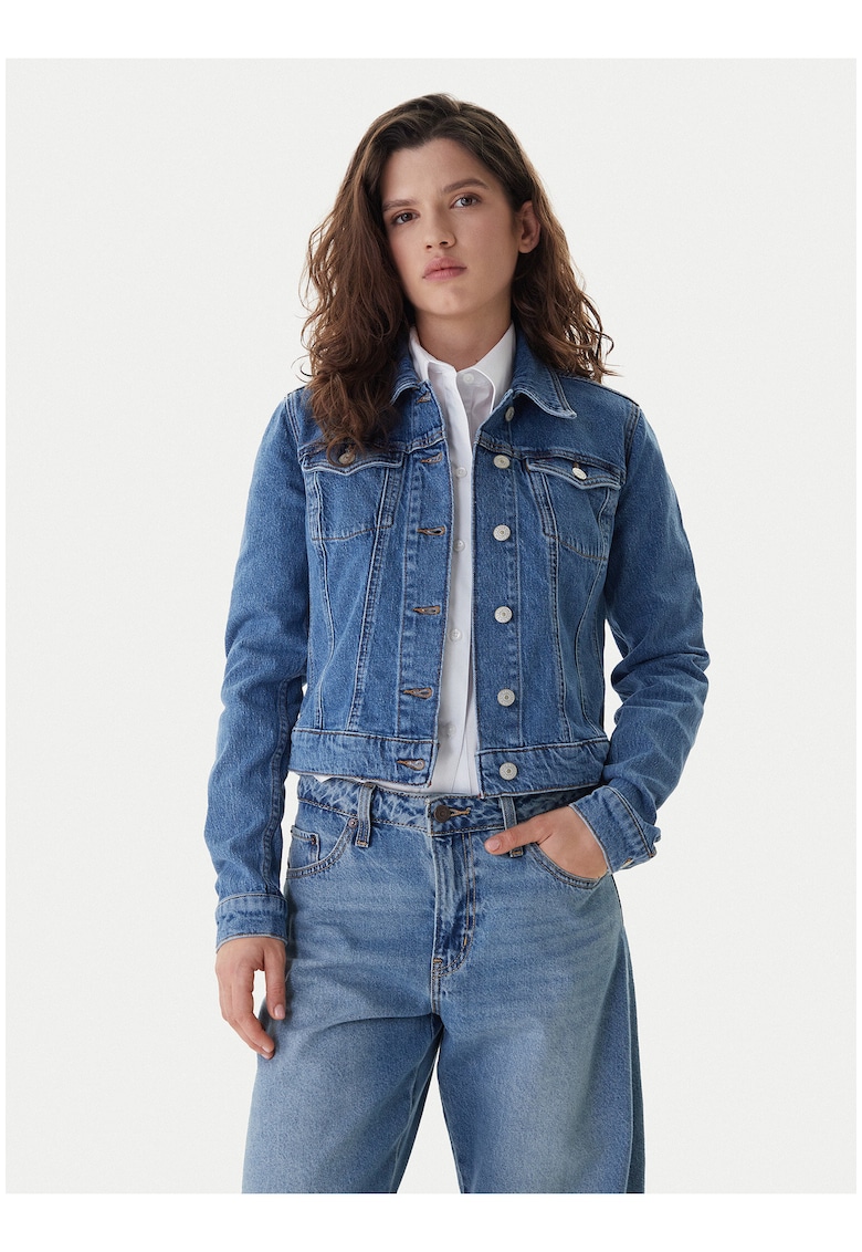 Jacheta din denim slim fit
