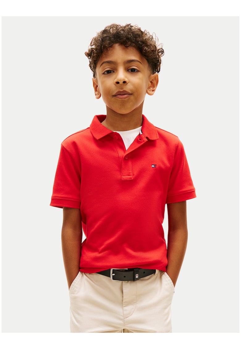 Tricou polo cu logo discret