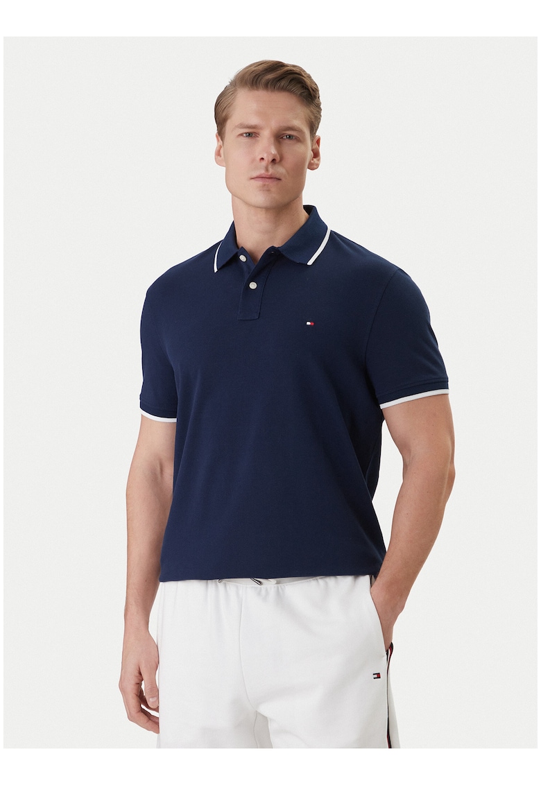 Tricou Polo cu detalii contrastante