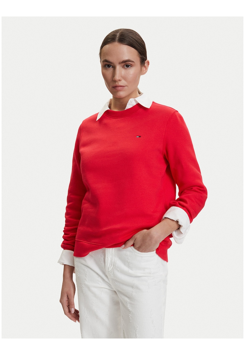 Bluza sport din amestec de bumbac cu logo mic