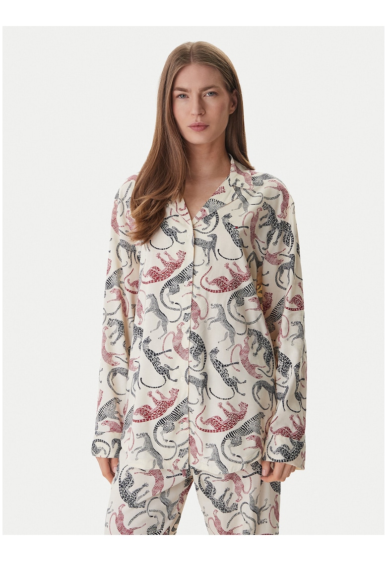 Bluza de pijama cu imprimeu