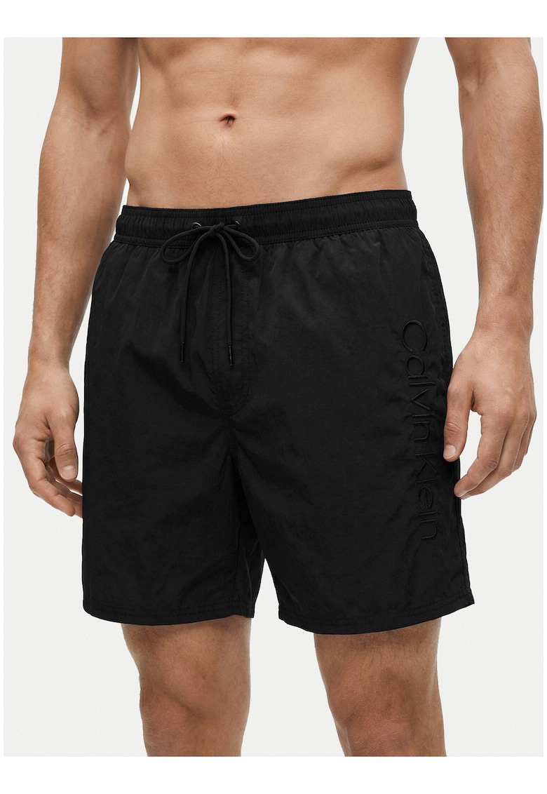 Pantaloni scurti de baie cu snur si talie elastica si snur