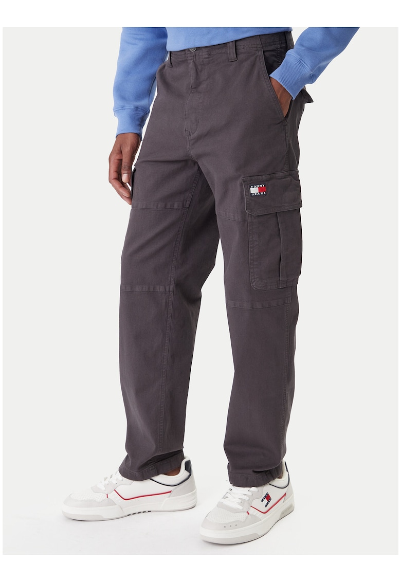 Pantaloni cargo din amestec de bumbac