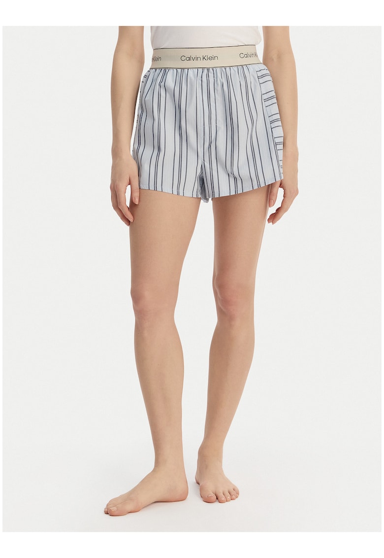 Pantaloni scurti de pijama in dungi -