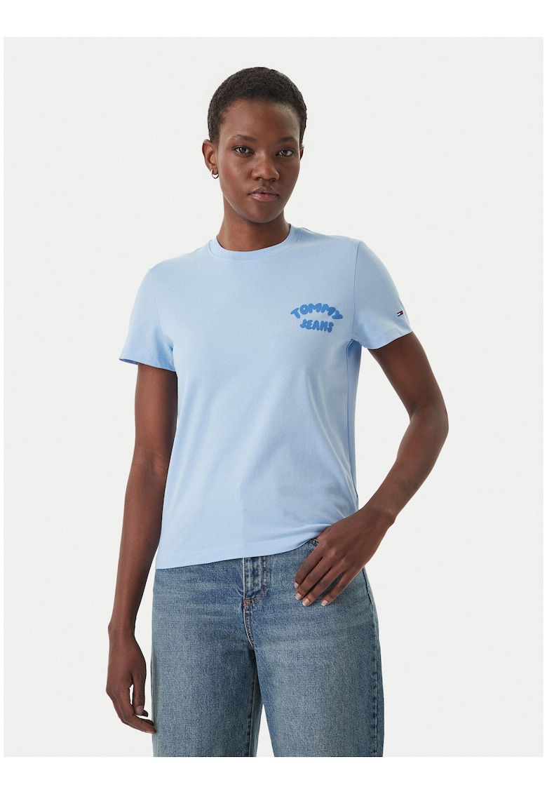 Tricou regular fit din bumbac cu imprimeu logo