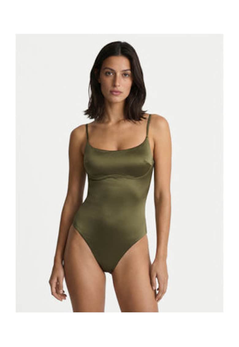 Costum de baie intreg cu bretele ajustabile