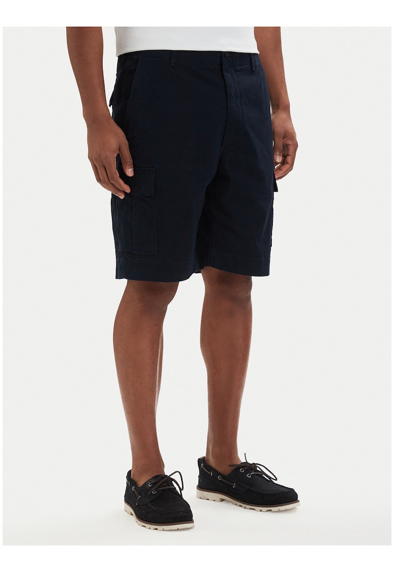 Bermude relaxed fit cu imprimeu uni