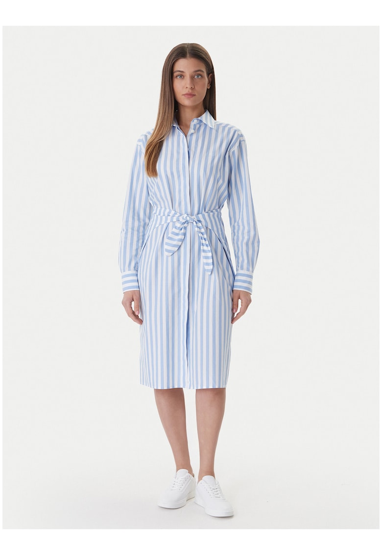 Rochie tip camasa cu dungi