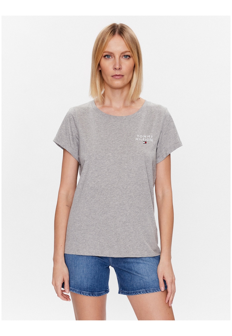 Tricou din bumbac cu logo mic