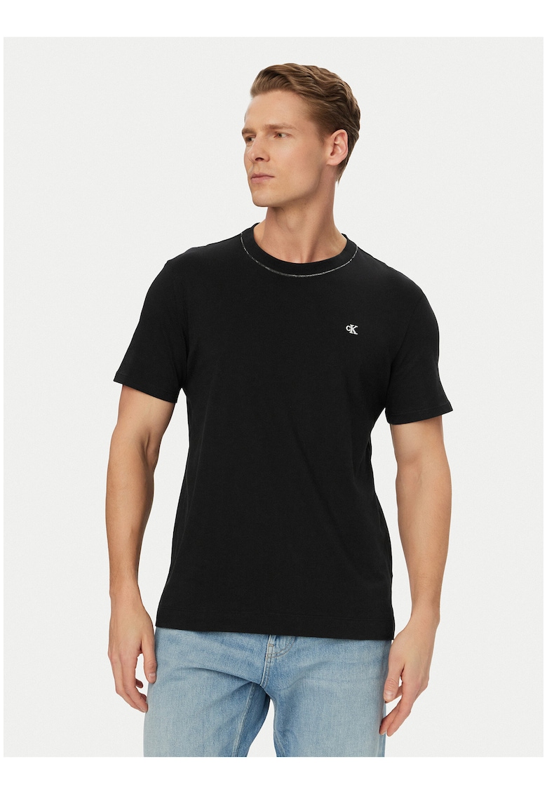 Tricou din bumbac cu decolteu rotund