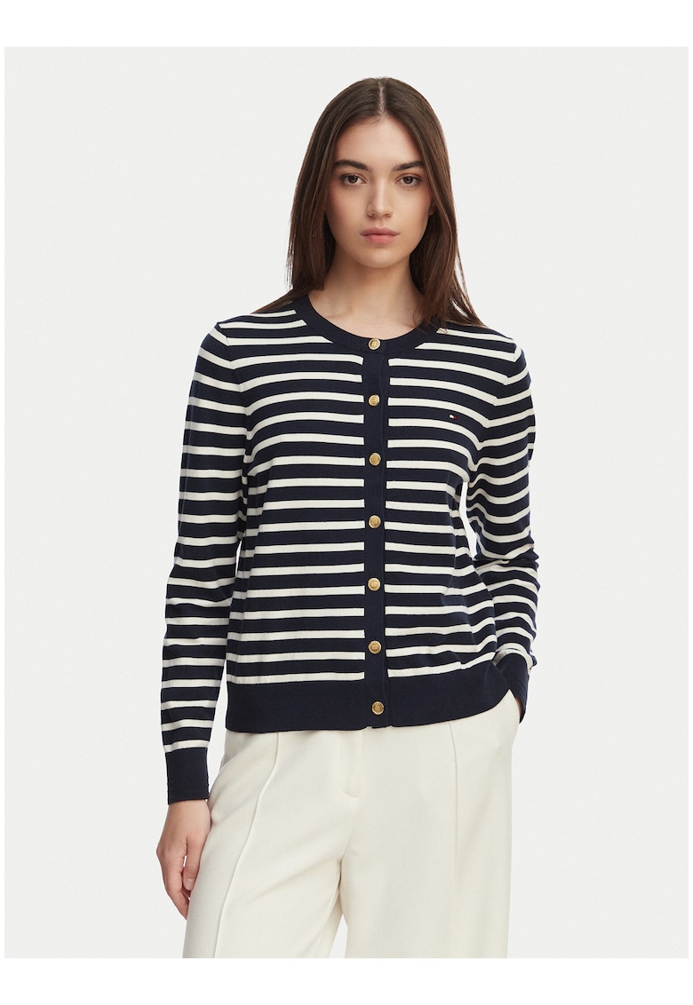 Cardigan regular-fit cu maneci lungi
