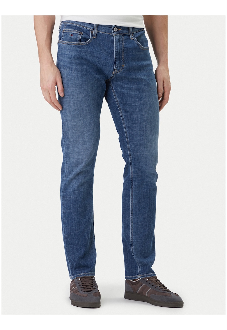 Blugi Skinny cu talie medie si buzunare