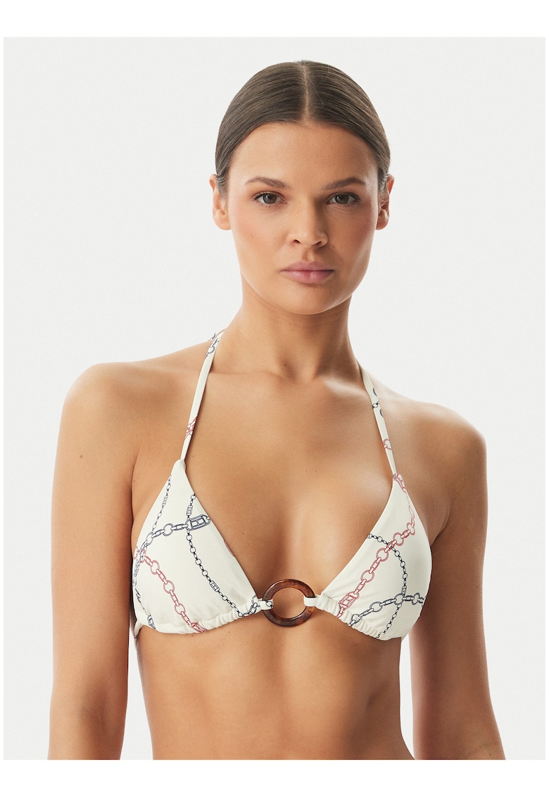 Sutien de baie cu imprimeu grafic -