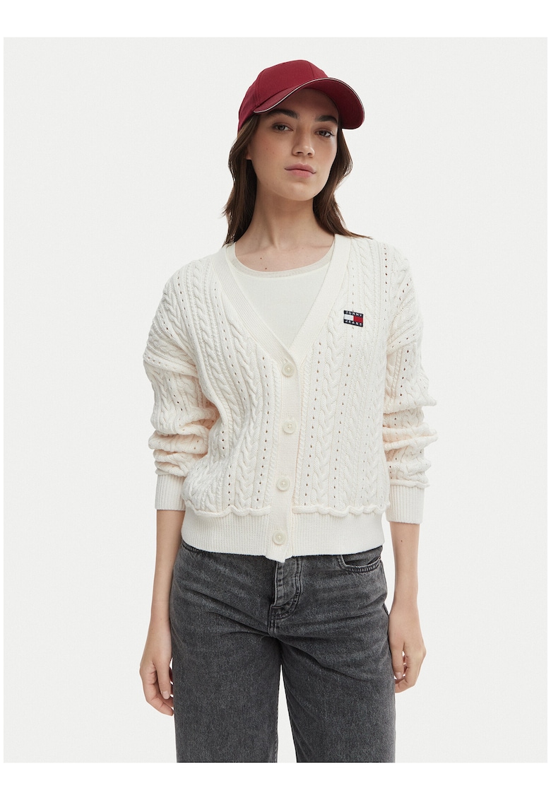 Cardigan cu model cable knit