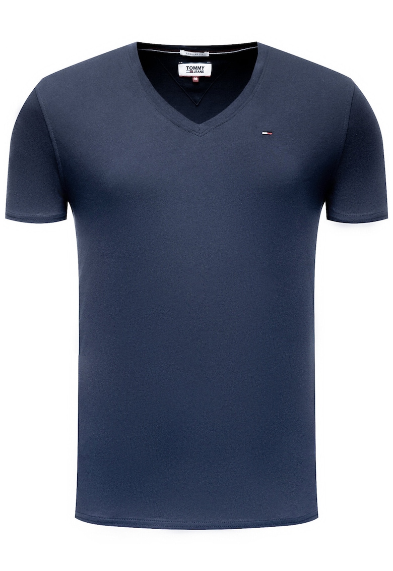 Tricou in V din bumbac -
