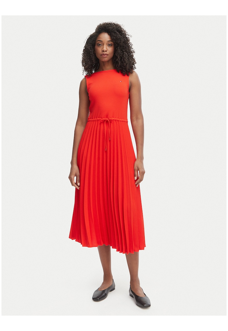 Rochie uni midi fara maneci