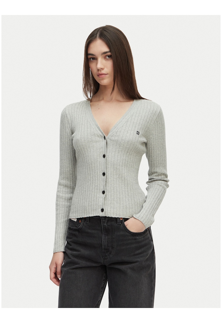 Cardigan din bumbac cu nasturi
