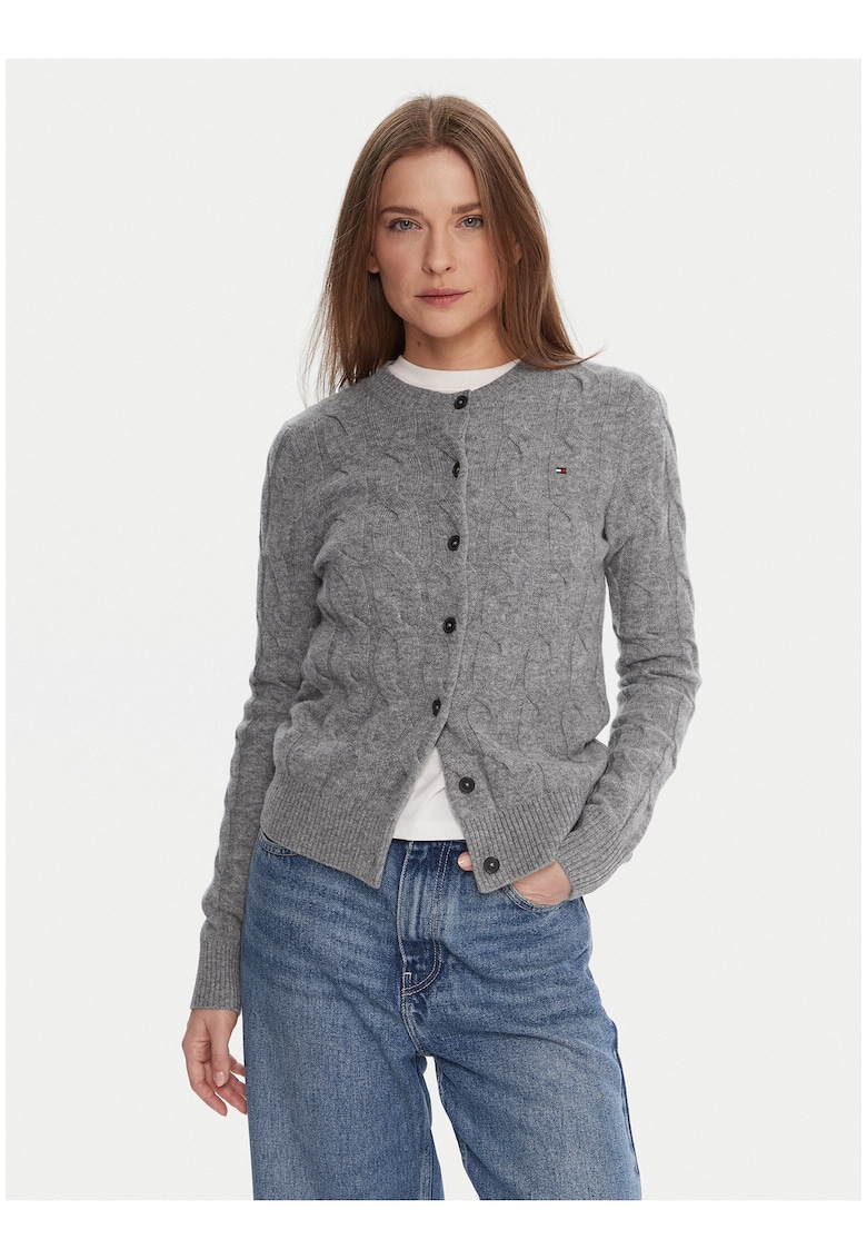 Cardigan din lana cu nasturi -