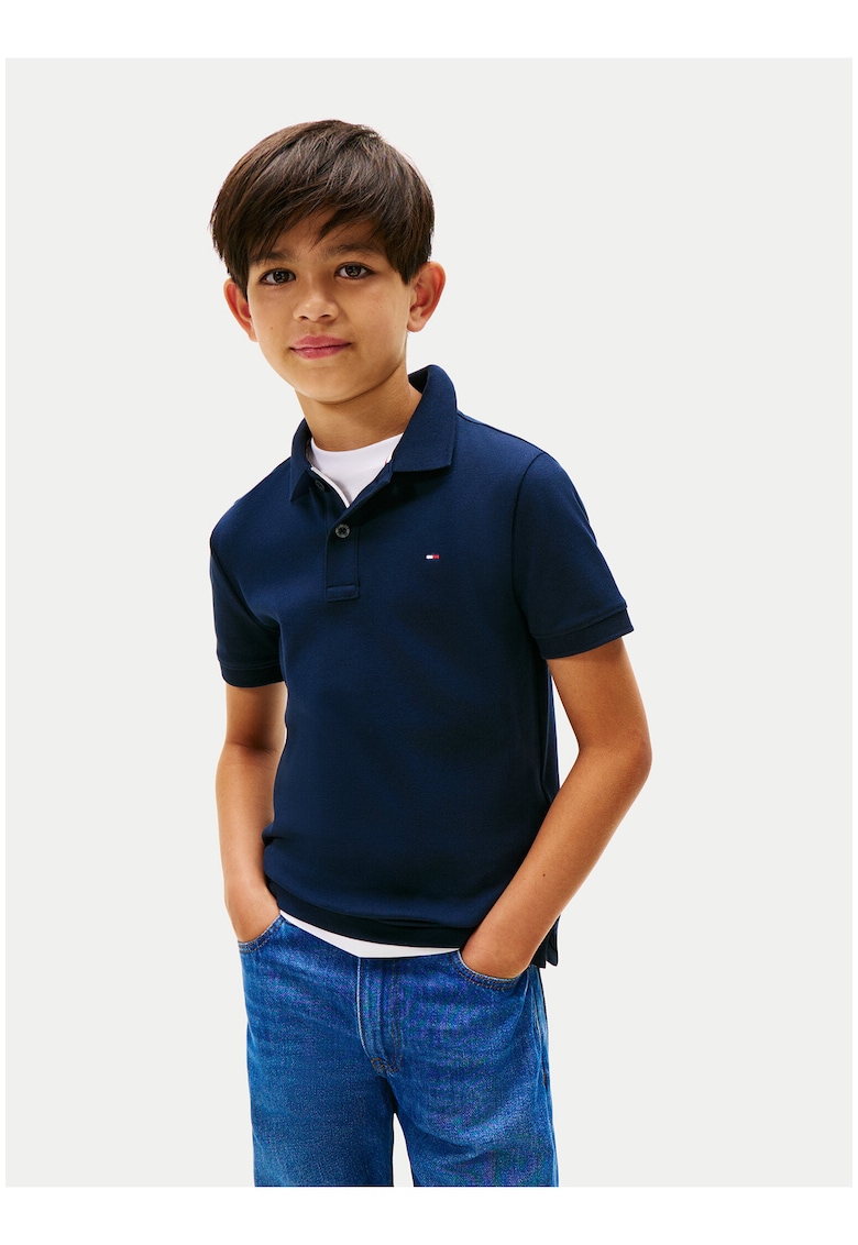 Tricou polo cu guler si nasturi