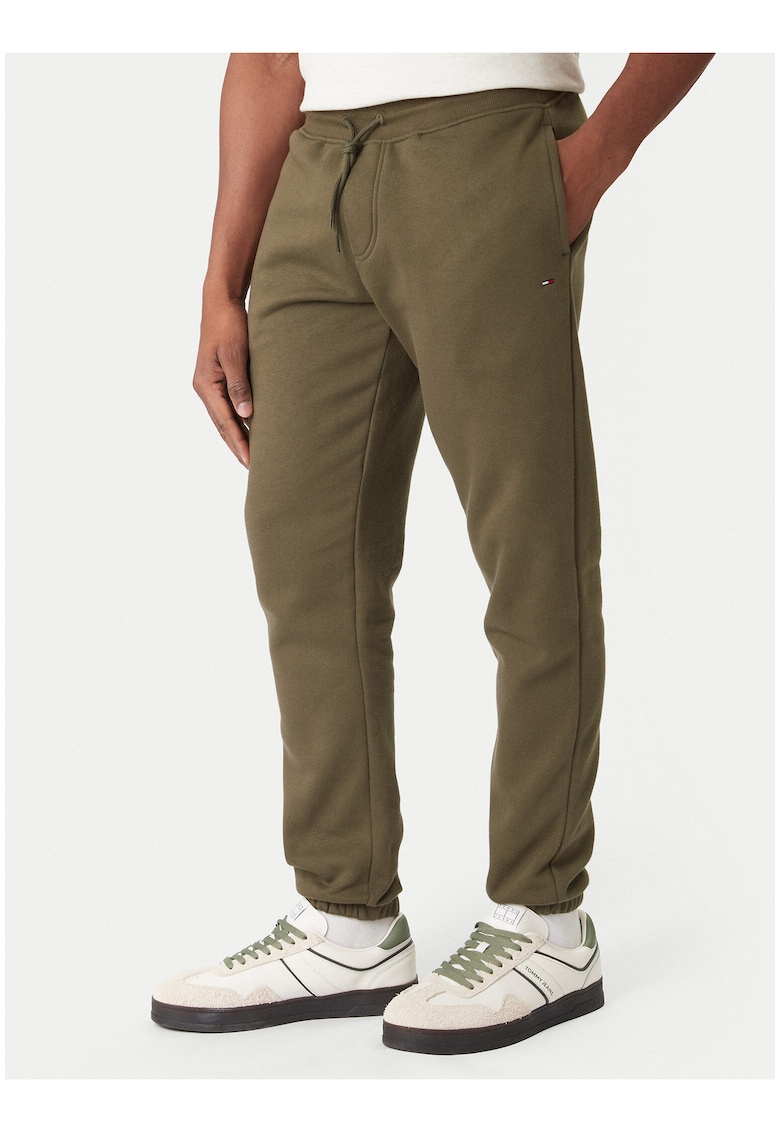 Pantaloni de trening drepti cu snur in talie