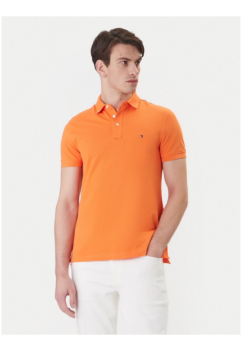Tricou polo slim fituni cu nasturi