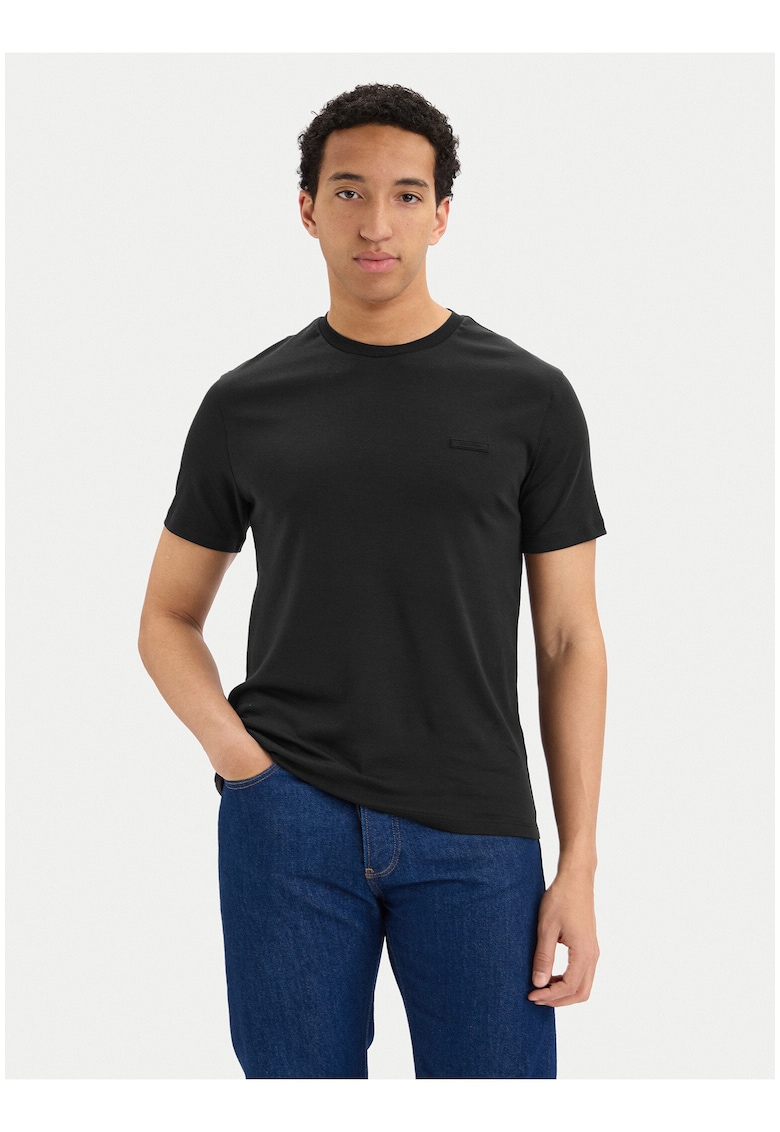 Tricou uni - slim fit din bumbac