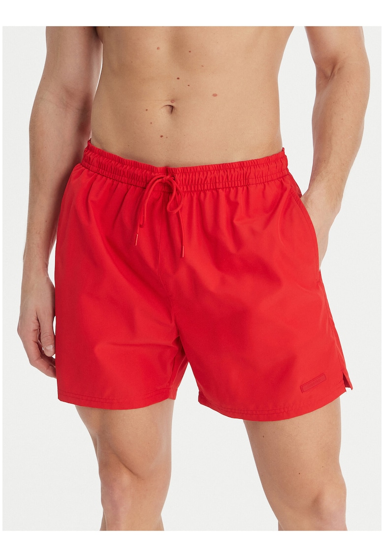 Pantaloni scurti de baie cu talie elastica - buzunare si snur