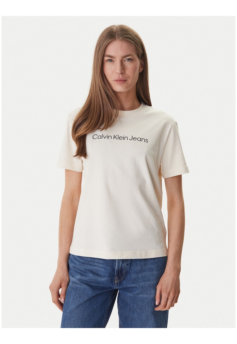 Tricou regular fit cu imprimeu logo