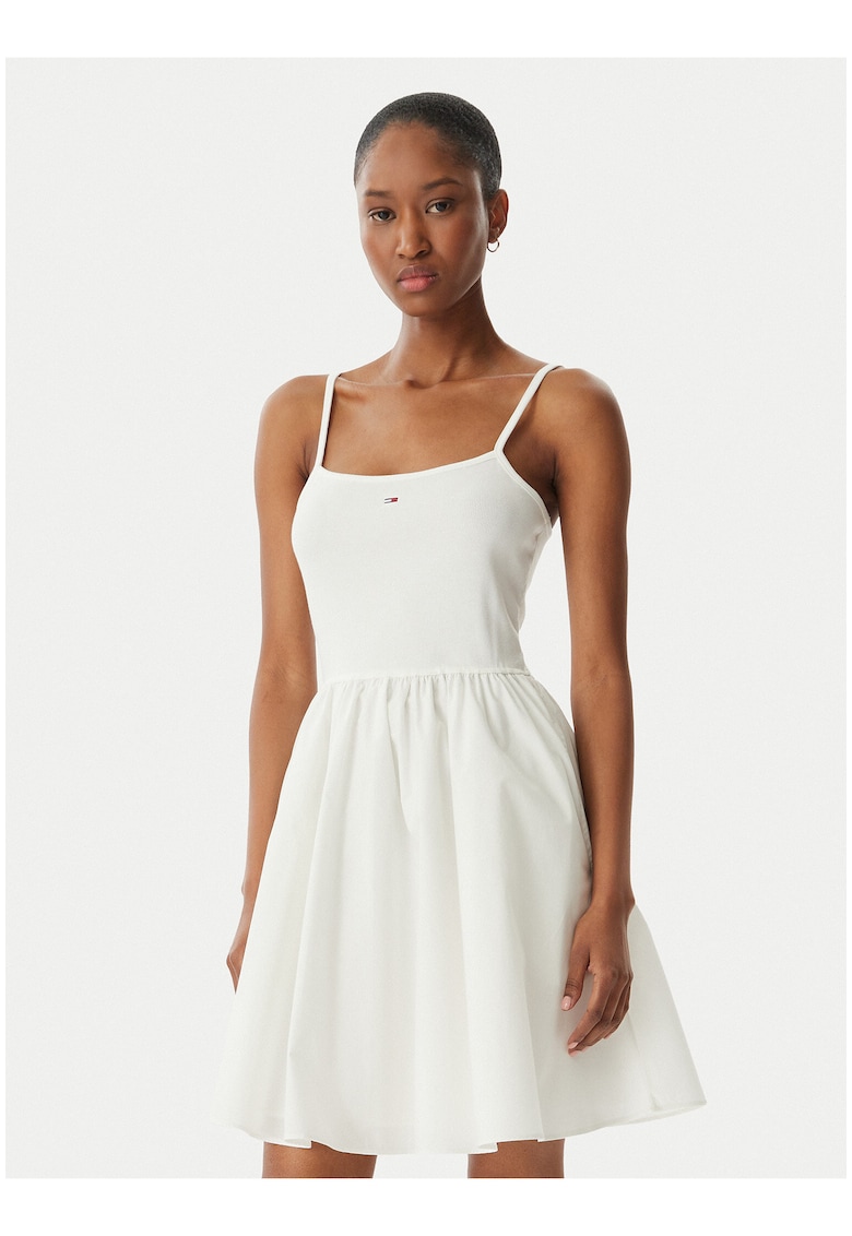 Rochie scurta evazata cu buzunare