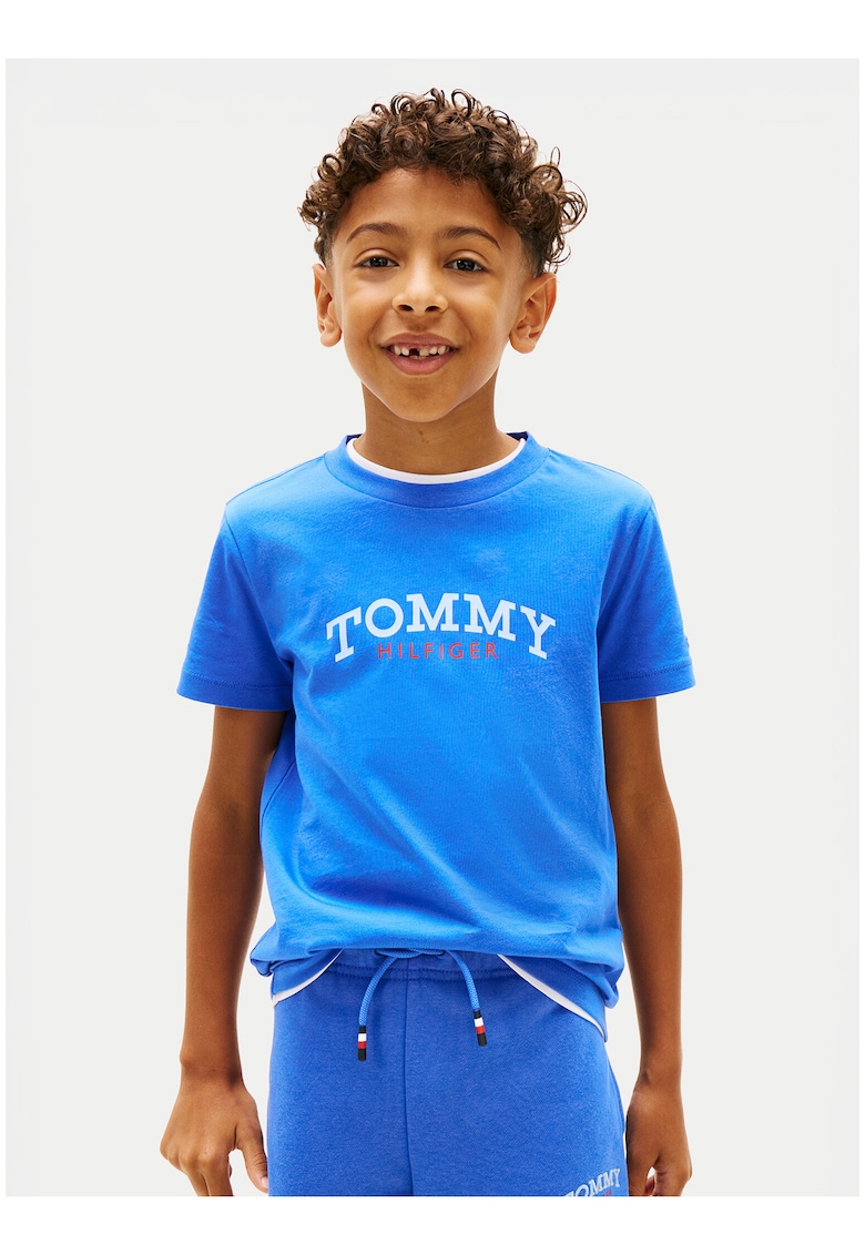 Tricou de bumbac cu trext