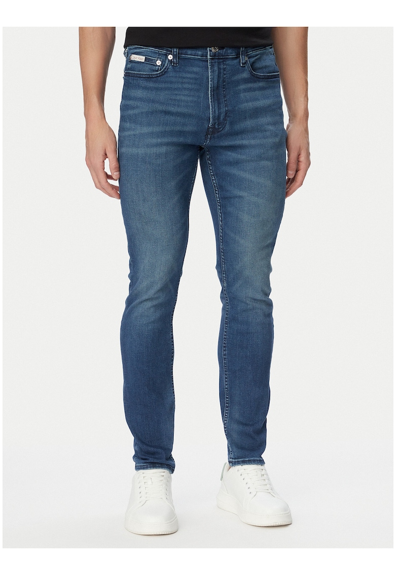 Blugi skinny din amestec de bumbac