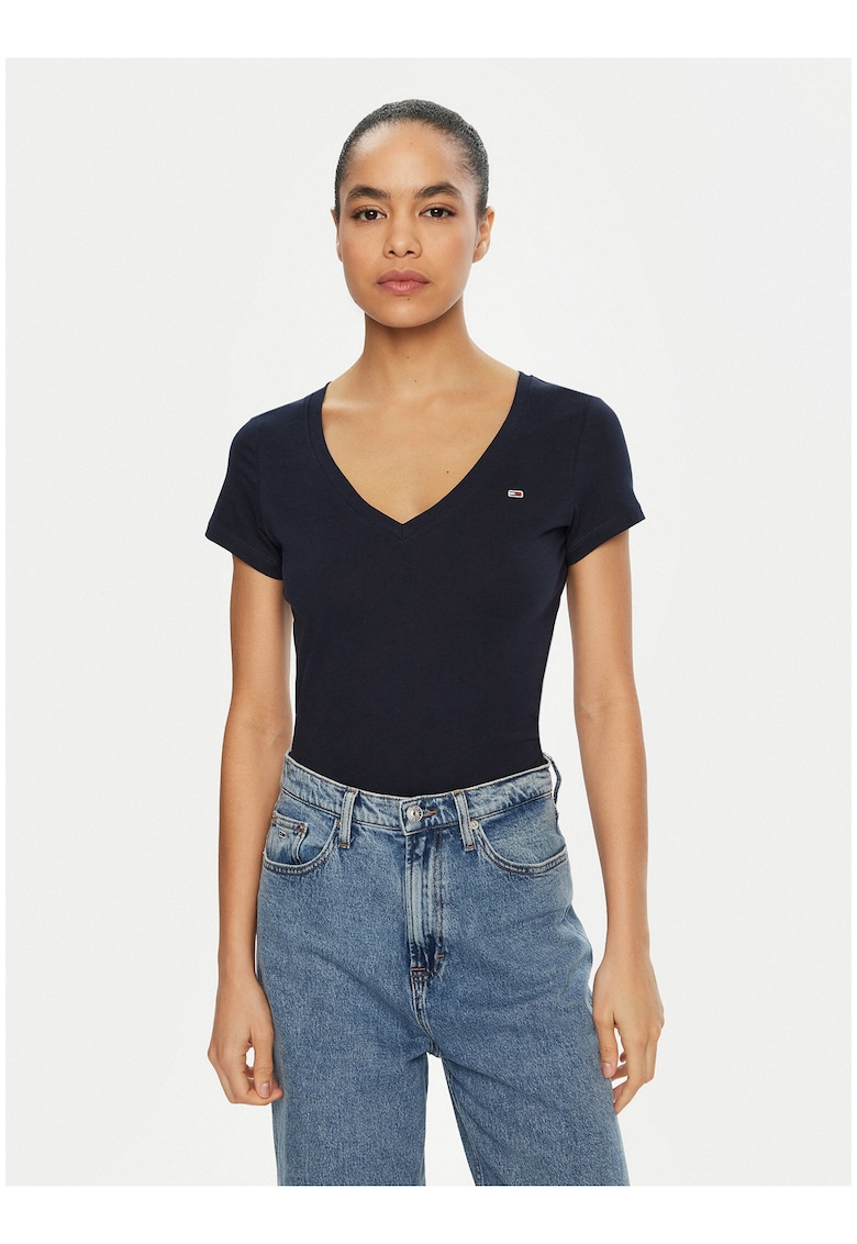 Tricouslim fit cu detaliu logo