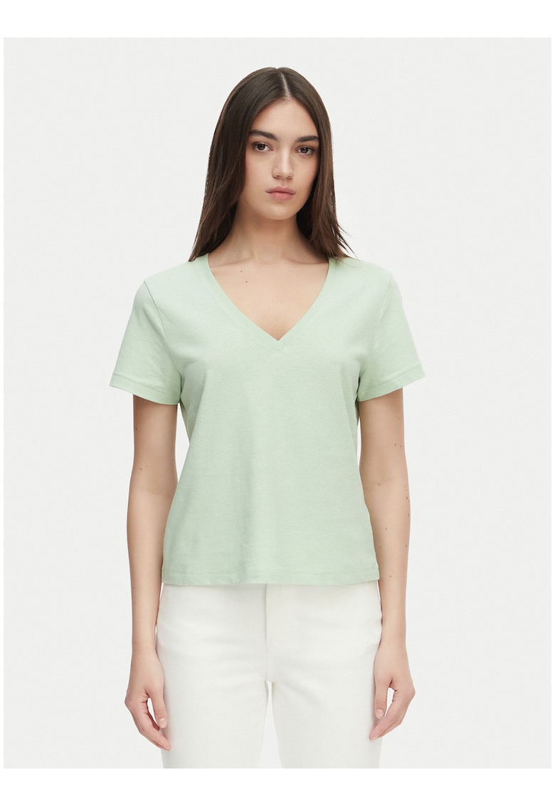 Tricou din amestec de bumbac si in