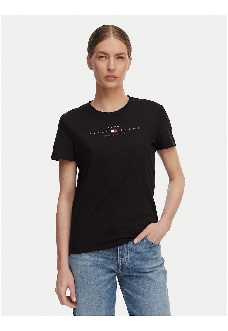 Tricou regular-fit cu imprimeu uni