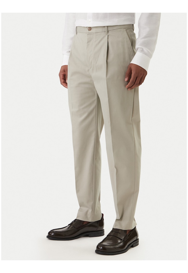 Pantaloni chino eleganti din bumbac
