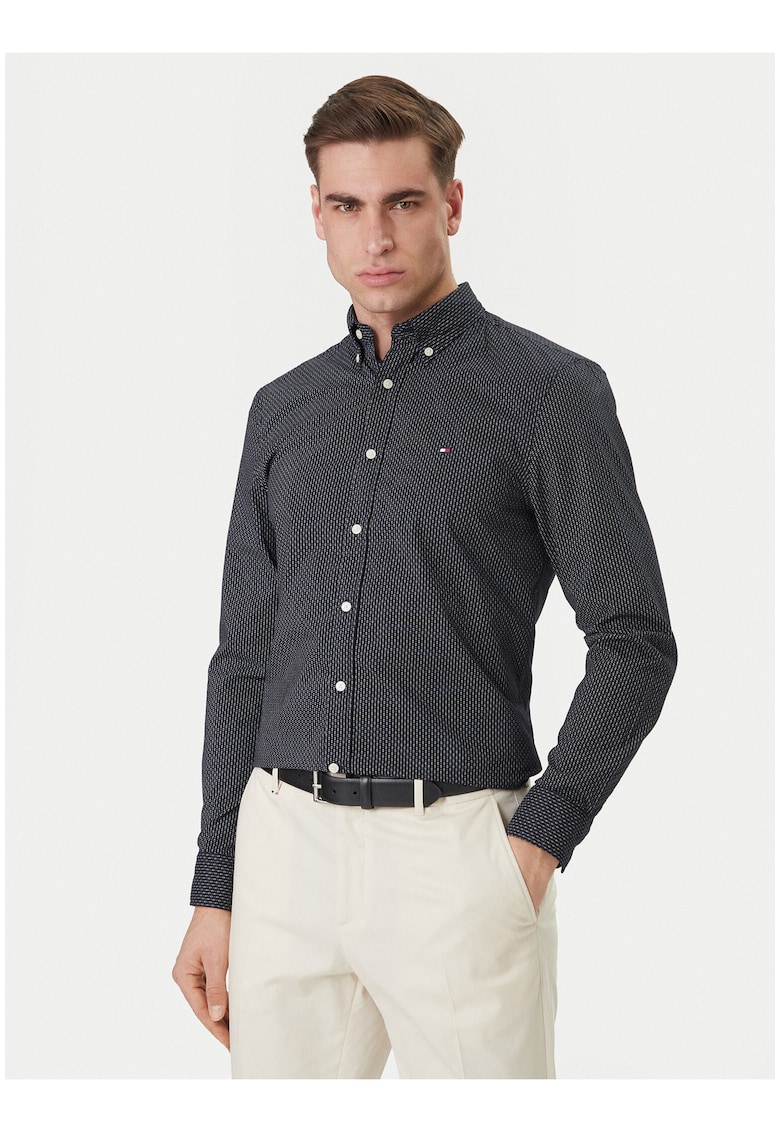 Camasa slim fit cu guler clasic -